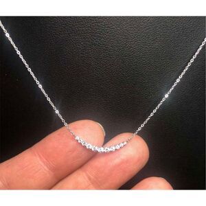 1007 Canal Yondo Sea 4℃ Silver 925 CZ Dainty necklace 16"